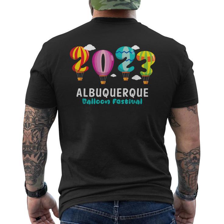 Albuquerque Balloon Festival 2023 New Mexico Fiesta Men's T-shirt Back Print