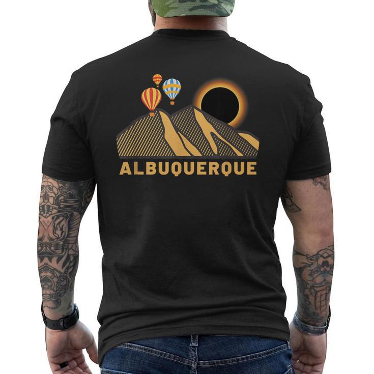 Albuquerque Balloon Festival Eclipse October 2023 Men's T-shirt Back Print