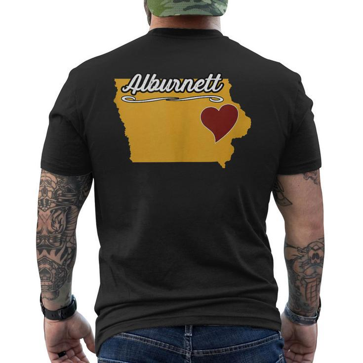 Alburnett Iowa Ia Usa Cute Souvenir Merch Us City State Men's T-shirt Back Print