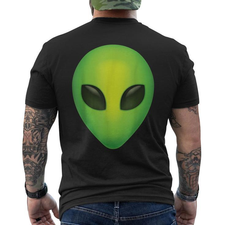 Alien Head T Colorful Alien Rave Believe Men's T-shirt Back Print