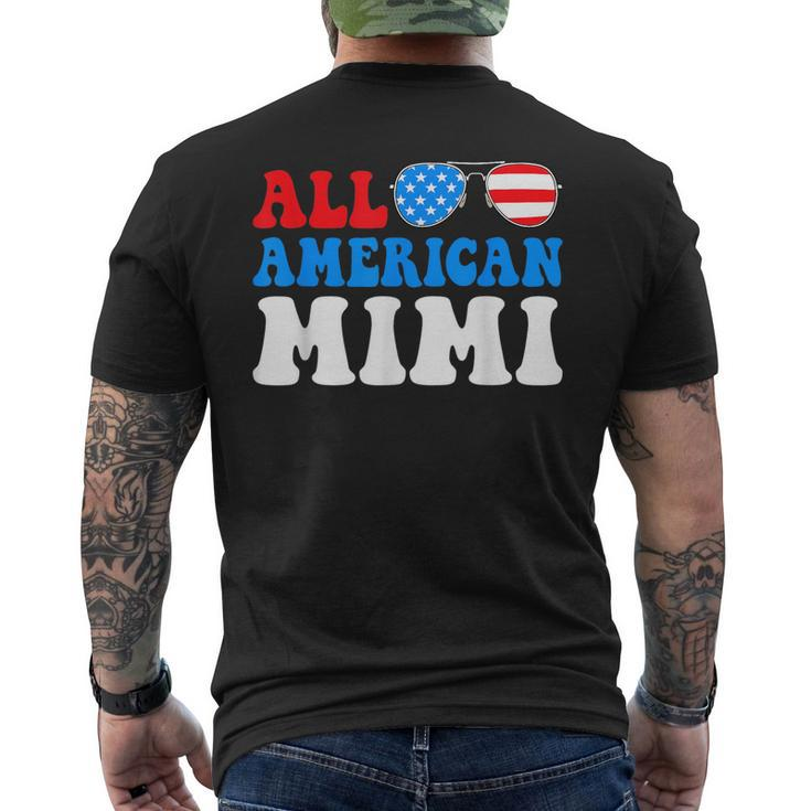 All American Mimi American Flag 4Th Of July Patriotic Mens Back Print T-shirt