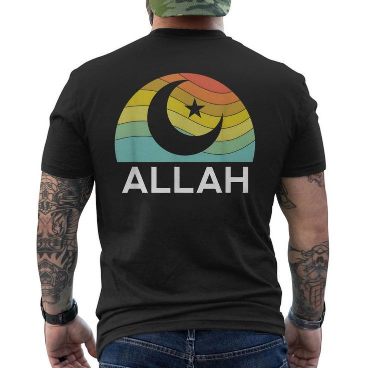 Allah Symbol Islam Muslim 5 Percent Star Nation Ramadan Men's Back Print T-shirt