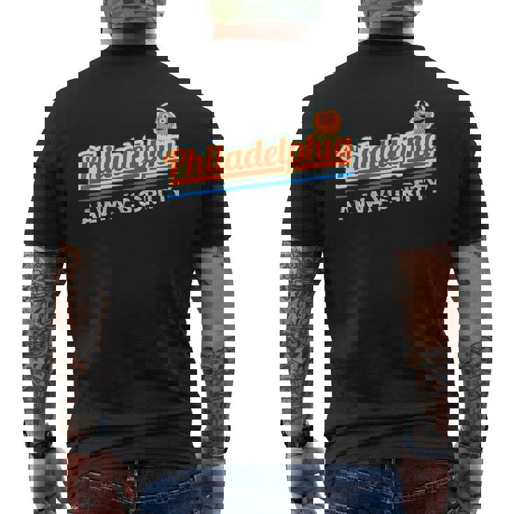 Always Gritty And Made In Philadelphia Men's T-shirt Back Print