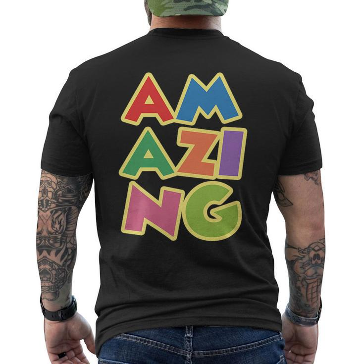 Am Azi Ng Mens Back Print T-shirt