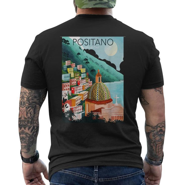 Amalfi Coast Positano Italy  Mens Back Print T-shirt