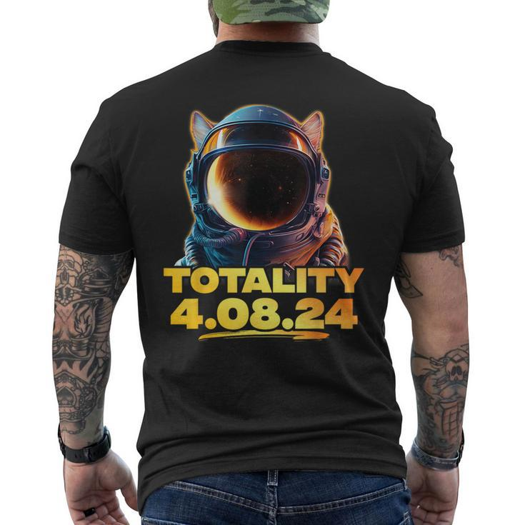 America Totality 40824 Corgi Total Solar Eclipse Dog 2024 Men's T-shirt Back Print