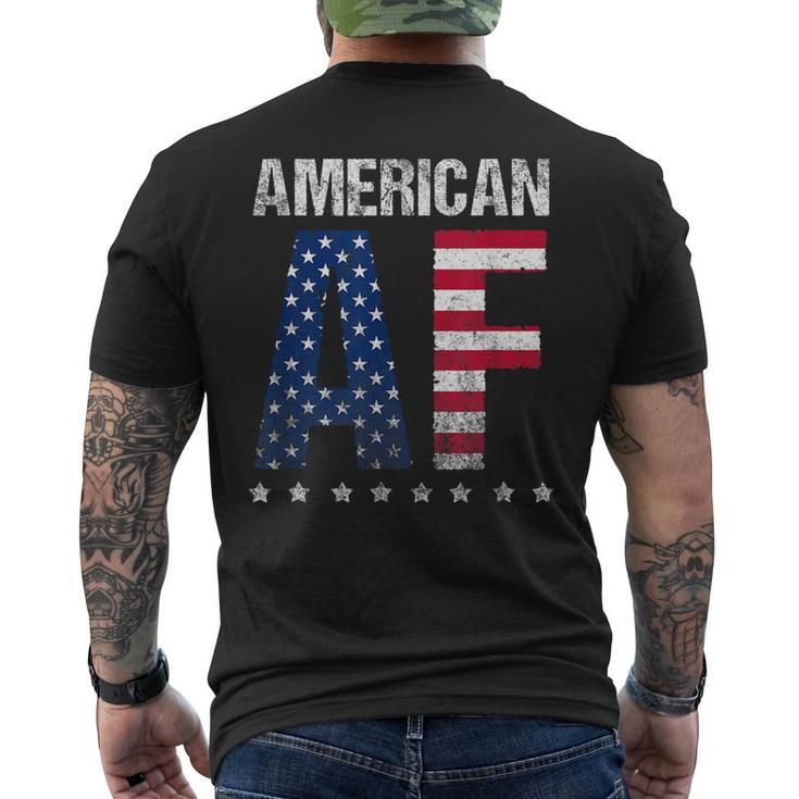 American Af 4Th Of July Funny Novelty Design For Merica  Mens Back Print T-shirt