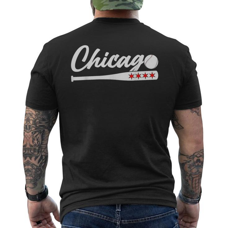 American Chicago Baseball Bat Chicago Lover  Baseball Funny Gifts Mens Back Print T-shirt