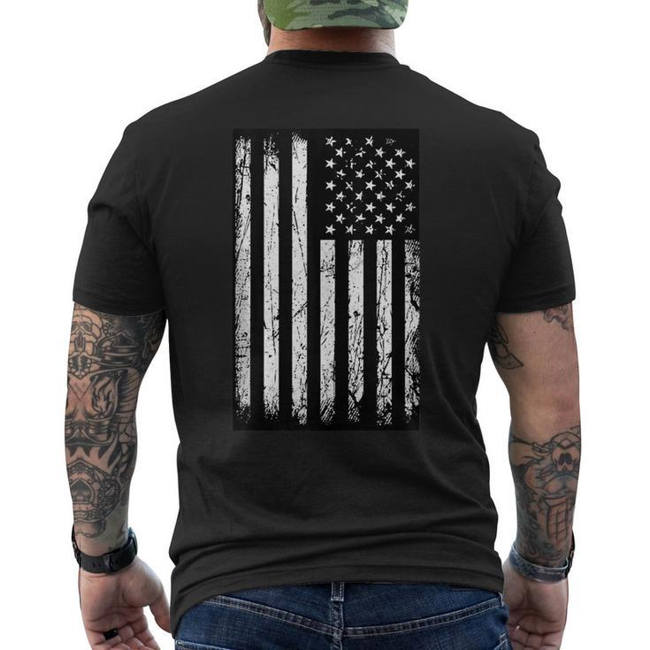 American Flag 1  Mens Back Print T-shirt