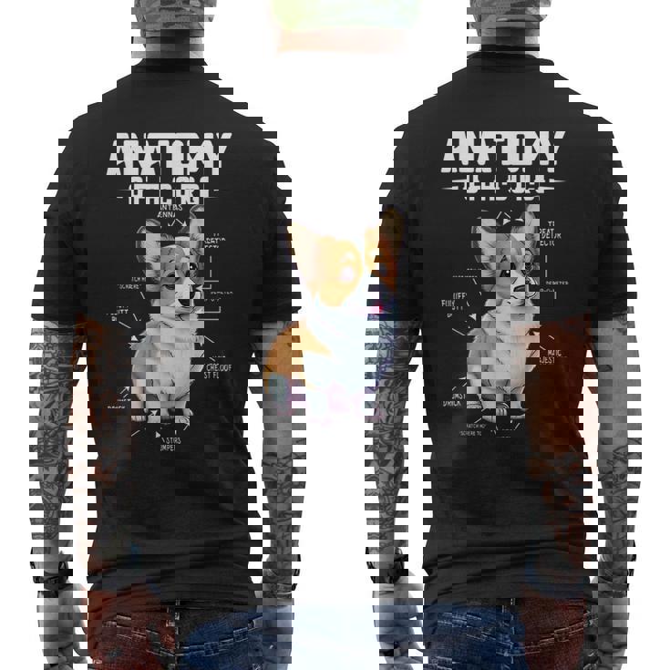 Anatomy Of A Corgi Cute Corgis Costume Corgi Lovers Corgis Mens Back Print T-shirt