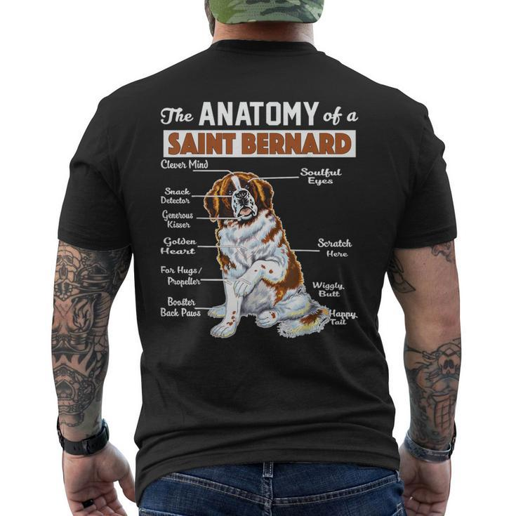 The Anatomy Of A Saint Bernard Men's T-shirt Back Print