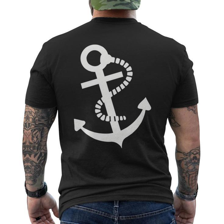 Anchor Cord   Mens Back Print T-shirt