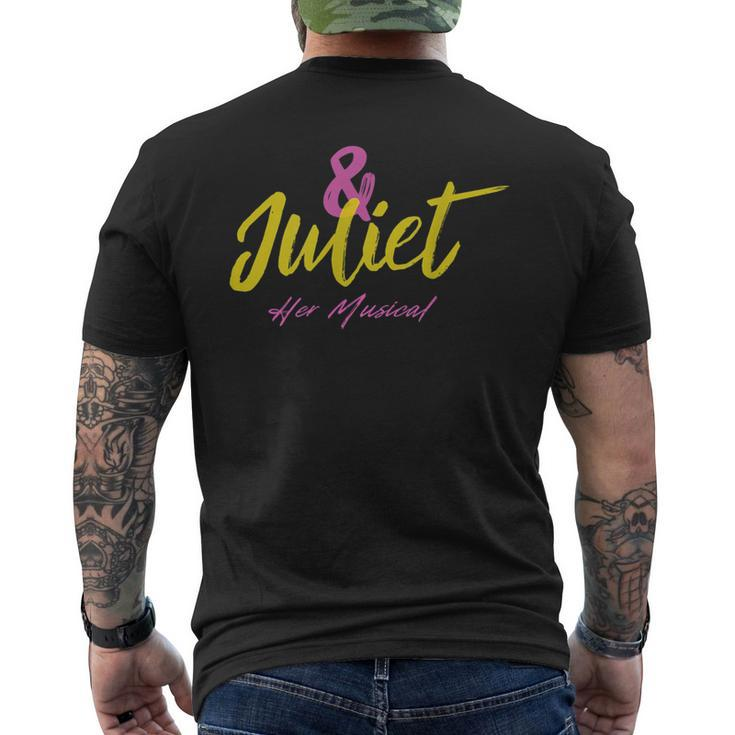 & Juliet The Musical And Juliet Musical Broadway Theatre Men's Back Print T-shirt