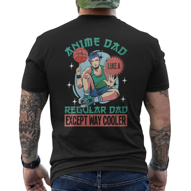 Anime Dad Like A Regular Dad Except Way Cooler For Women Men's Back Print T-shirt