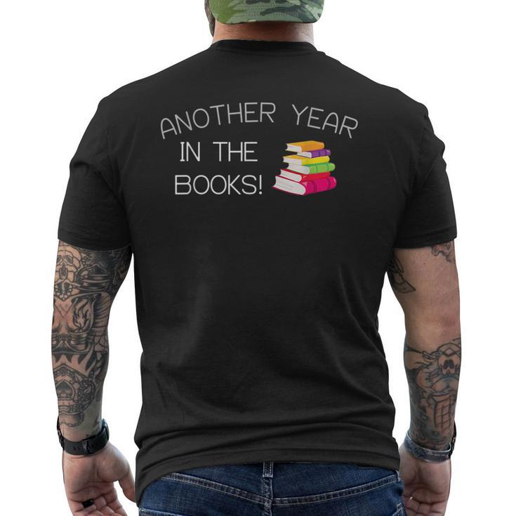 Another Year In The Books Mens Back Print T-shirt