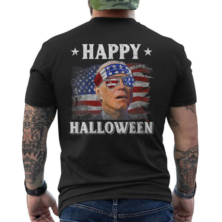 Anti Joe Biden Funny Happy Halloween Happy 4Th Of July 2023 Mens Back Print T-shirt