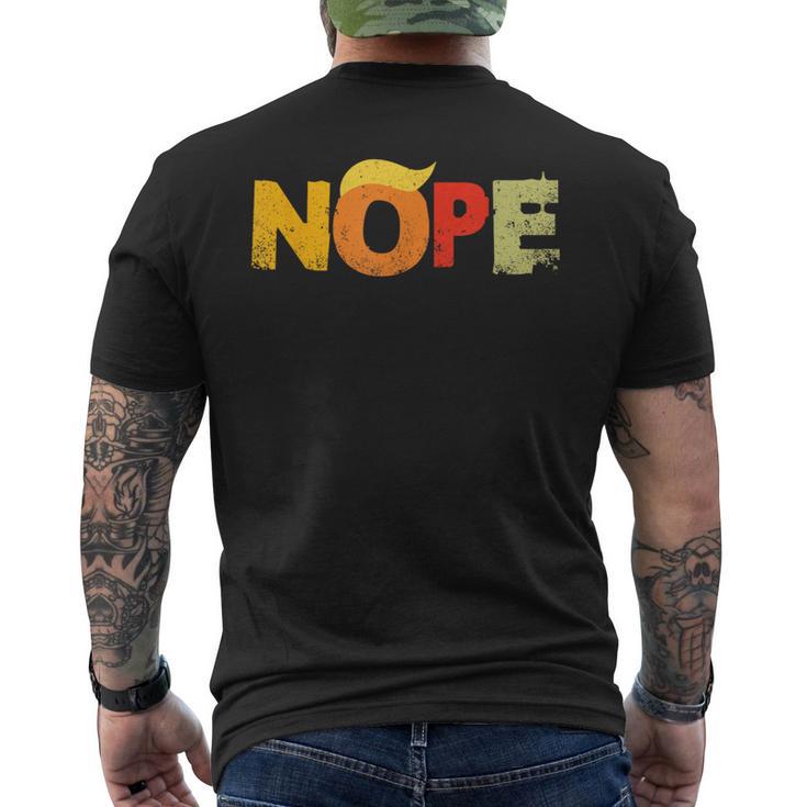 Anti Trump 2024 Nope Not Again Trump Men's T-shirt Back Print