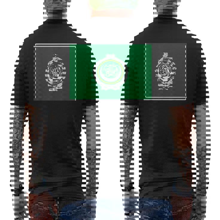 Arab League Flag Men's T-shirt Back Print Arab League Flag Men's T-shirt Back Print