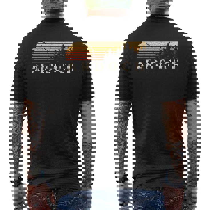 Ardoch Nd Vintage Evergreen Sunset Eighties Retro Men's T-shirt Back Print