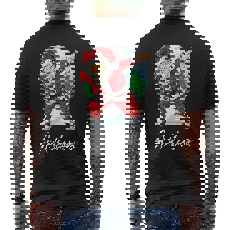 Arellano Name Gift Santa Arellano Mens Back Print T-shirt