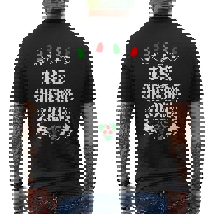 Aries Name Gift Christmas Crew Aries Mens Back Print T-shirt