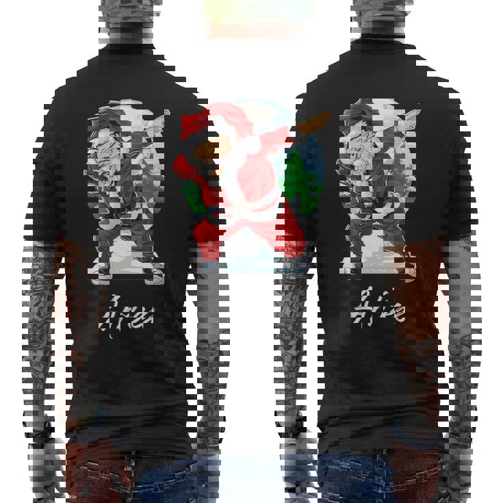 Aries Name Gift Santa Aries Mens Back Print T-shirt