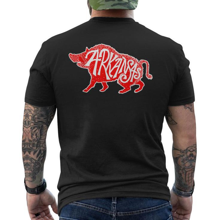 Arkansas Hog Hunting Animal Wild Boar Vintage Men's T-shirt Back Print