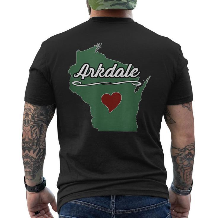 Arkdale Wisconsin Wi Usa City State Souvenir Men's T-shirt Back Print