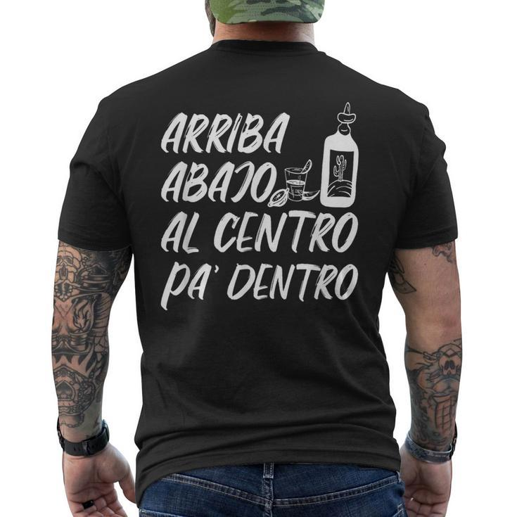 Arriba Abajo Al Centro Pa Dentro Mexican Cinco De Mayo Men's T-shirt Back Print