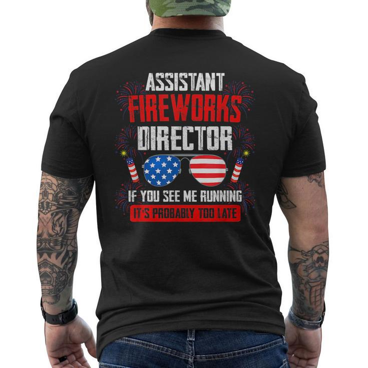 Assistant Fireworks Director If You See Assistant Firework  Mens Back Print T-shirt