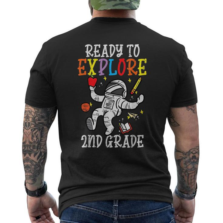 Astronaut Ready To Explore 2Nd Grade Second First Day School Mens Back Print T-shirt