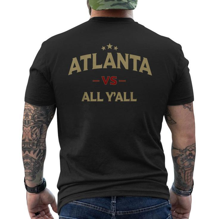 Atlanta Vs All Yall - Bold And Witty Southern Designer Mens Back Print T-shirt