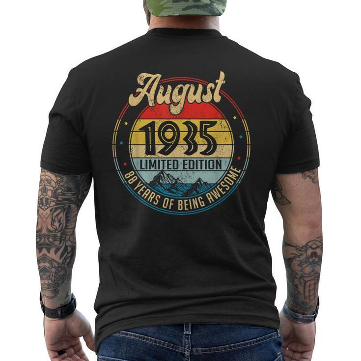 August 1935 Limited Edition 88 Years Of Being Awesome Mens Back Print T-shirt