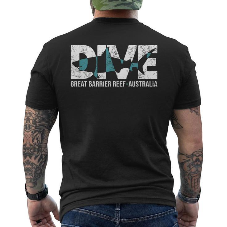 Australia Scuba Diving Great Barrier Reef Dive Men's T-shirt Back Print