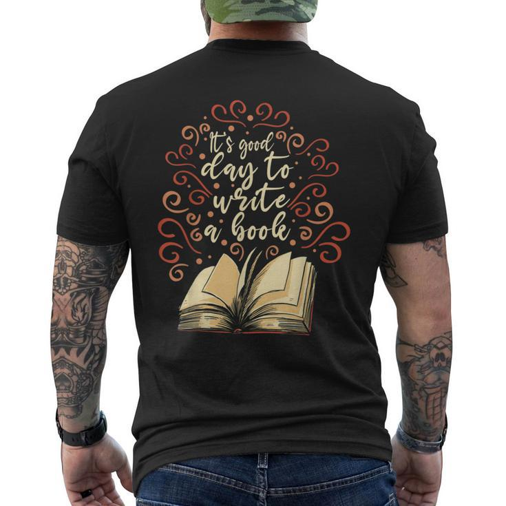 Author Novelist Writing Writing Funny Gifts Mens Back Print T-shirt