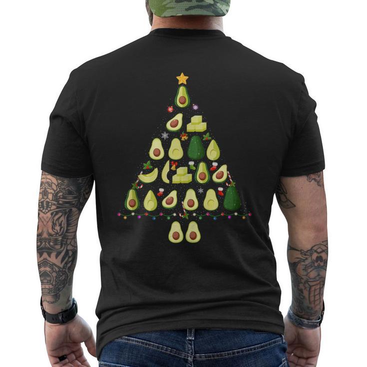 Avocado Christmas Tree Ugly Christmas Sweater Men's T-shirt Back Print