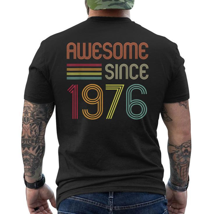 Awesome Since 1976 47Th Birthday Retro  Mens Back Print T-shirt
