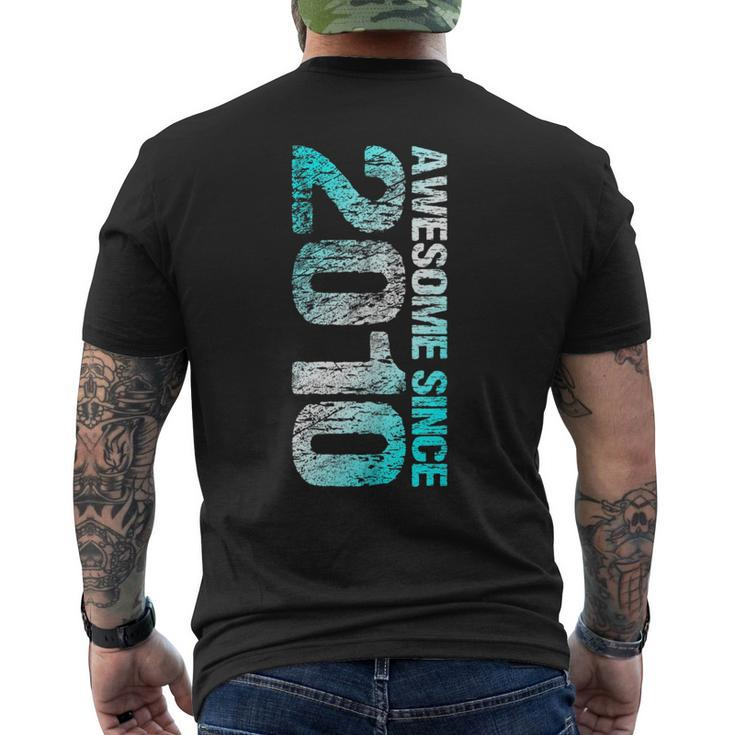 Awesome Since 2010 13Th Birthday Born 2010  Mens Back Print T-shirt