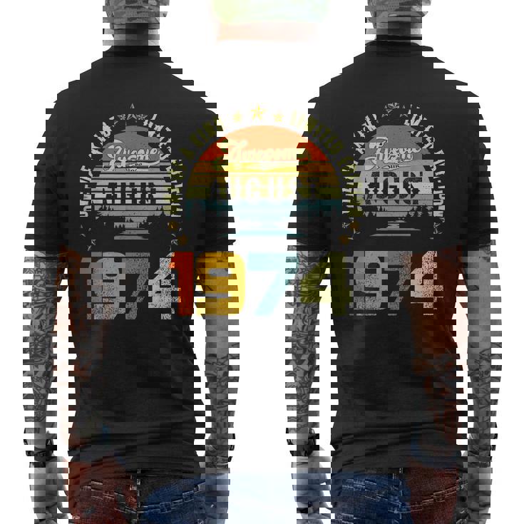 Awesome Since August 1974 One Of A Kind Limited Edition Mens Back Print T-shirt