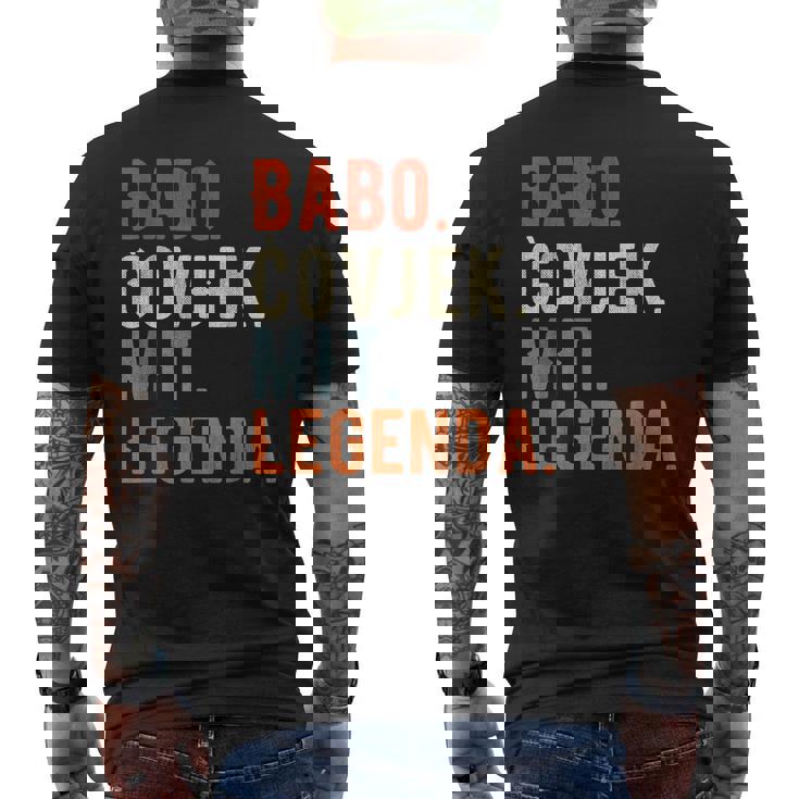 Babo Bosnia Father Bosnian Dad Bosna Men's Back Print T-shirt