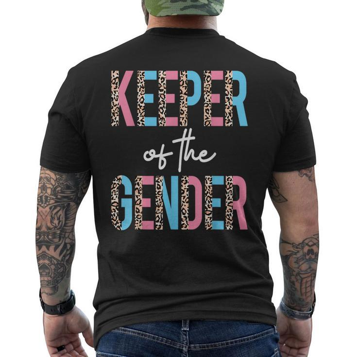 Baby Reveal Party Gender Reveal Keeper Of The Gender Mens Back Print T-shirt