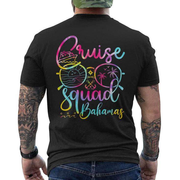 Bahamas Cruise Squad 2023 Tie Dye Holiday Family Matching Men's T-shirt Back Print