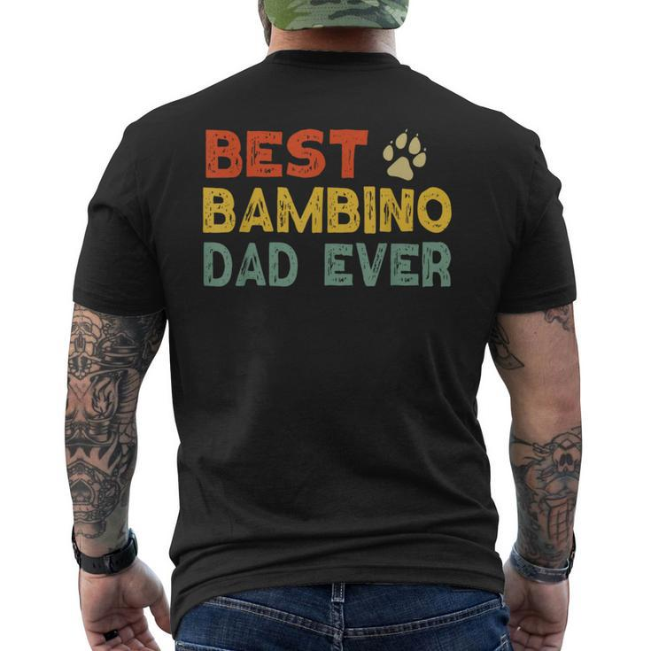 Bambino Cat Dad Owner Breeder Lover Kitten Men's T-shirt Back Print