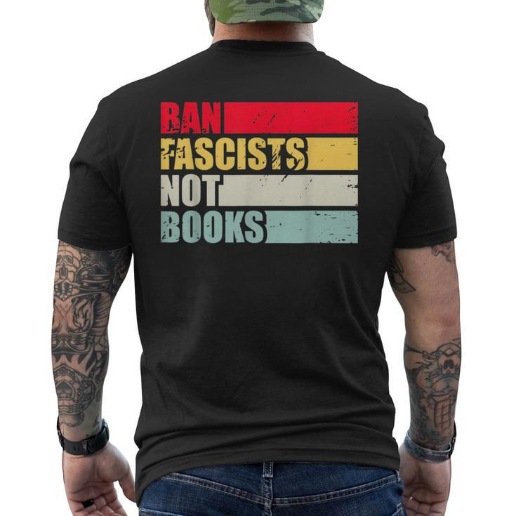 Ban Fascists Not Book Vintage Retro Style For October Mens Back Print T-shirt