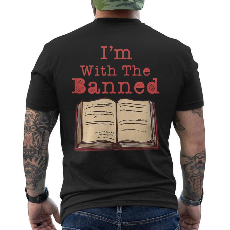 Im With The Banned Book Lovers Political Statement Apparel Men's Back Print T-shirt