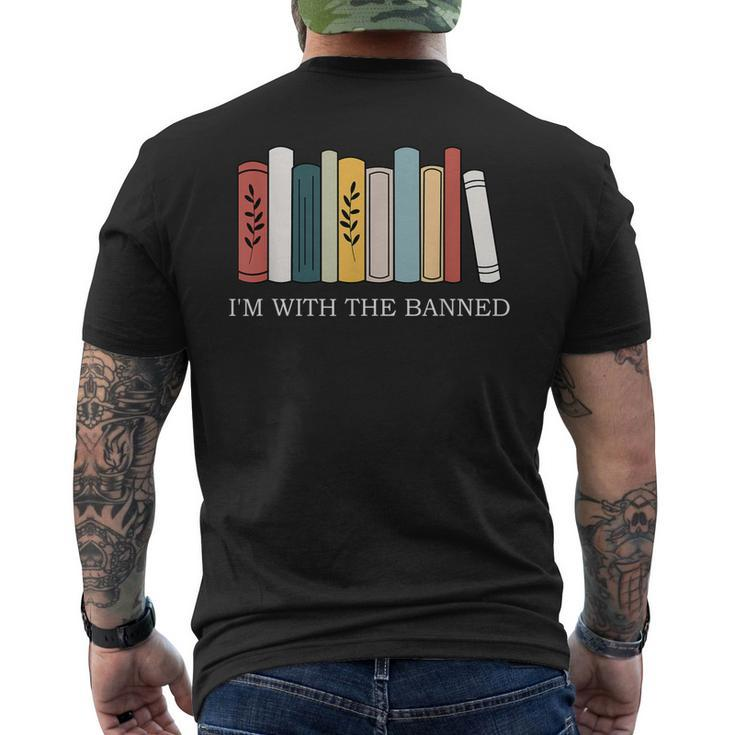 Im With The Banned Books I Read Banned Reader Books Lover Men's Back Print T-shirt