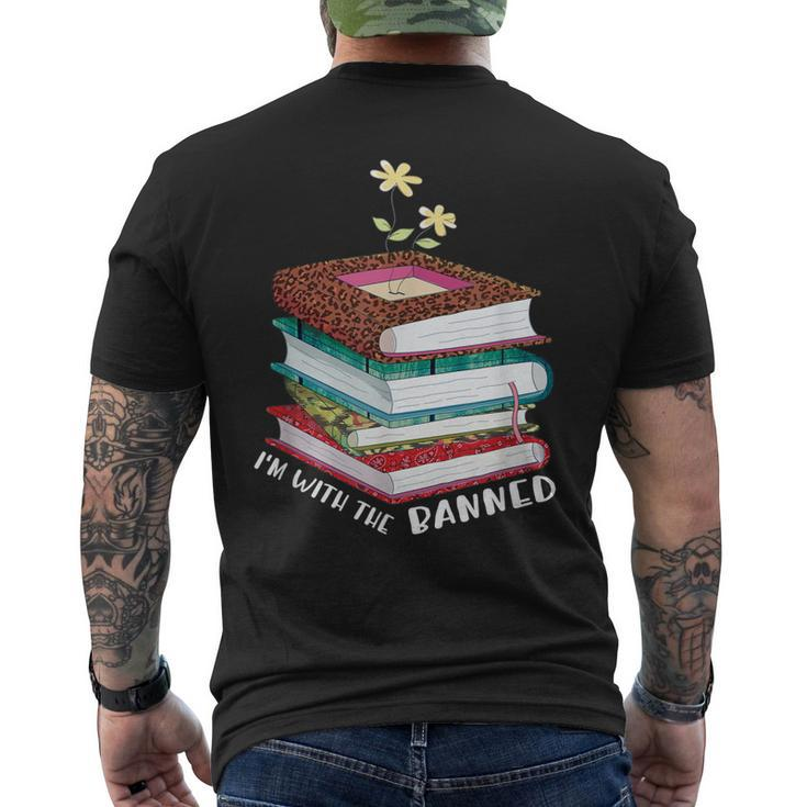 Im With The Banned Books I Read Banned Reader Books Lovers Men's Back Print T-shirt
