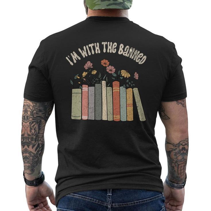 Im With The Banned Books Social Justice Reading Librarian Men's Back Print T-shirt