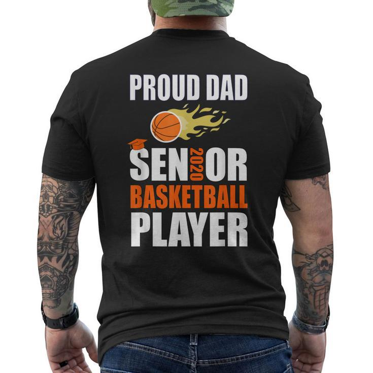 Basketball Player Proud Dad Senior Class Of 2020 Team Men's Back Print T-shirt