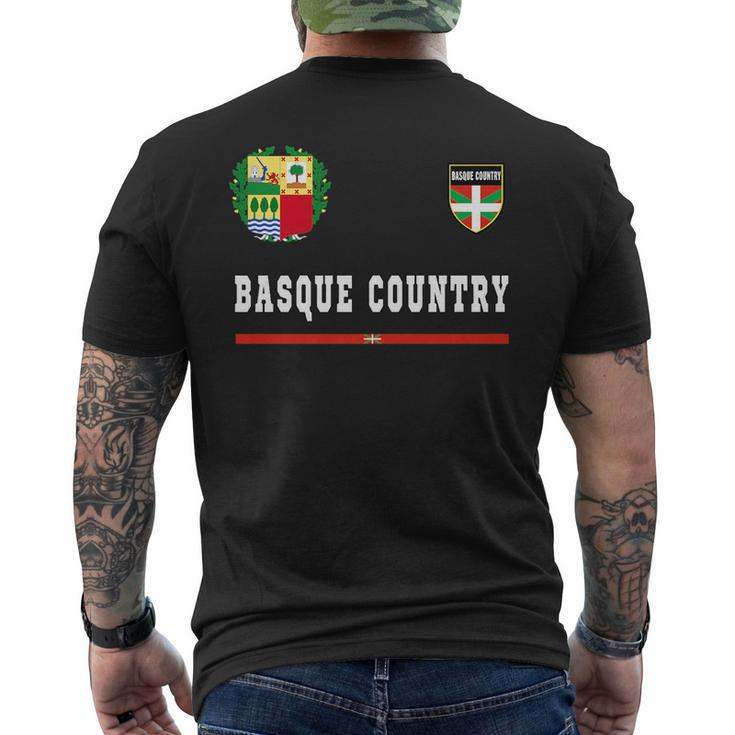 Basque Country SoccerSports Flag Football    Mens Back Print T-shirt
